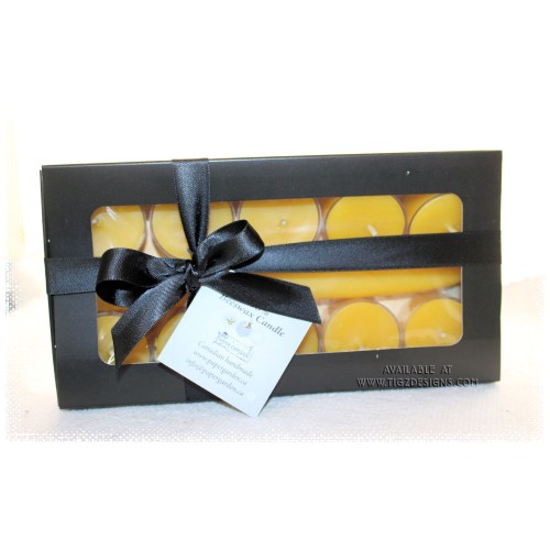 Pure Beeswax Candles Gift Box - Made in Creston BC